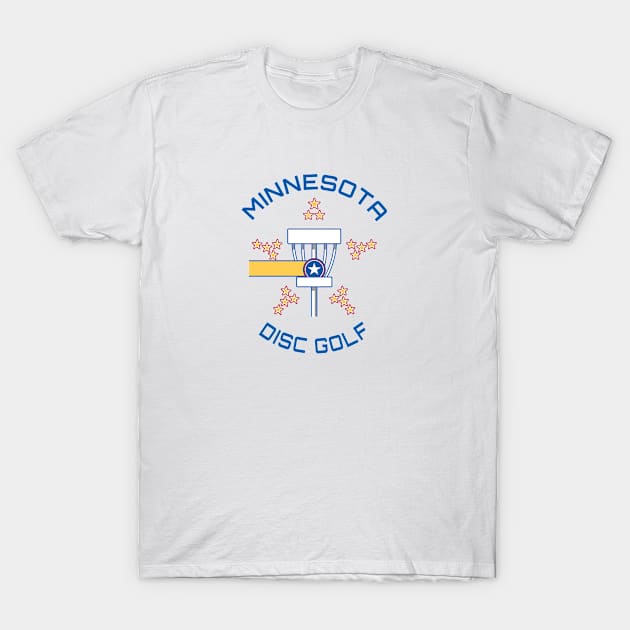 Minnesota Disc Golf - Flag Light T-Shirt by grahamwilliams